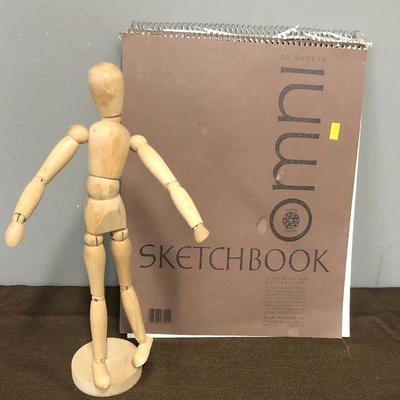 Lot #198 Sketch Book and Form Model 