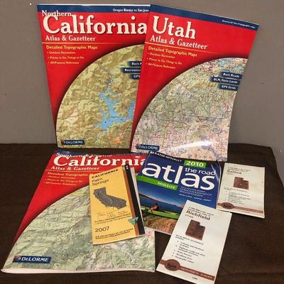 Lot #200 Maps and Atlas California Utah