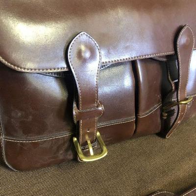 Lot #303 Wilson-Leather: Brown Briefcase