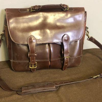 Lot #303 Wilson-Leather: Brown Briefcase