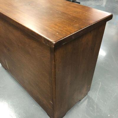 Lot #312 Rustic Mahogany Chest of Drawers (Probably Pottery Barn)
