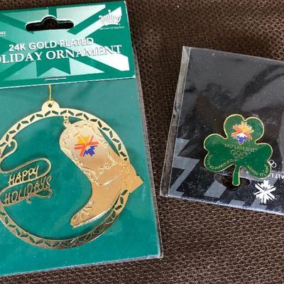 Lot #388 Olympic Ornament and pin
