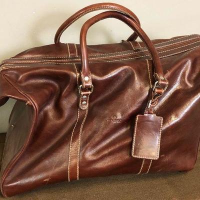 Lot #391 Leather Duffle Bag TERGAN