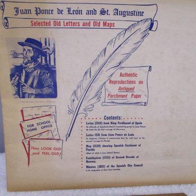 Lot 25 - Juan Ponce De Leon & St. Augustine - Selected Old Letters & Maps