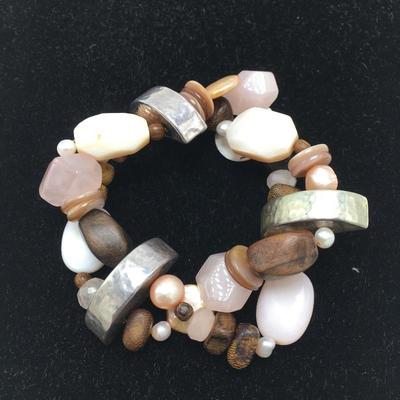 Lot 19 - Silpada Stone Necklaces & Bracelet 