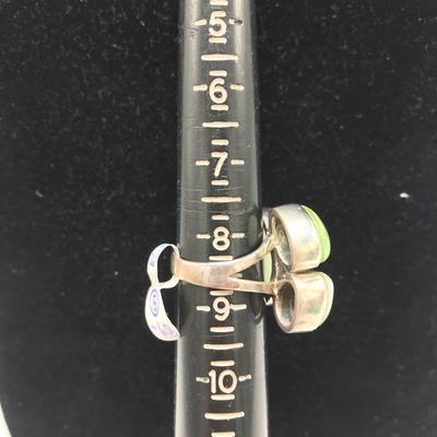 Lot 25 - Glass Bead Necklace And Sterling Ring