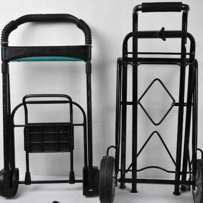 2 Foldable Carts & Bungee Cord