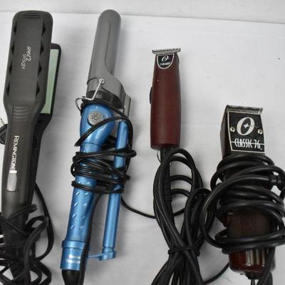 Straightener, Curler, and 2 Shavers