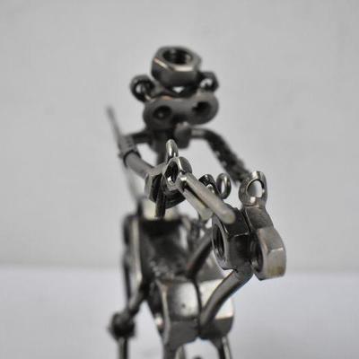 Metal Cowboy Made With Screws/Bolts
