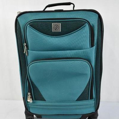 Teal Rolling Carry-On Suitcase