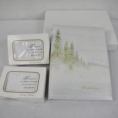 In Memory Book with 50 Thank You Cards