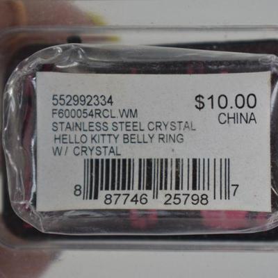 Hello Kitty Belly Button Jewelry (Unused) Stainless Steel