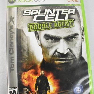 XBOX360 Games Qty 3: Army of Two, Splinter Cell Double Agent, & Vampire Rain