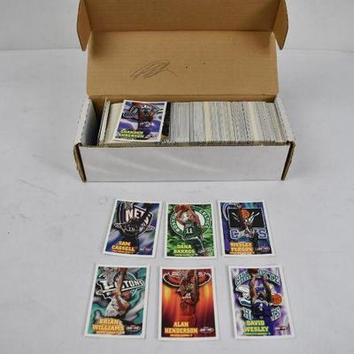 Box of NBA Hoops Basketball Cards ~500
