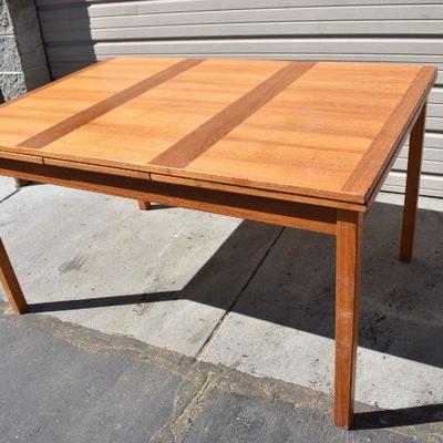 Brown Wooden Table, Expands