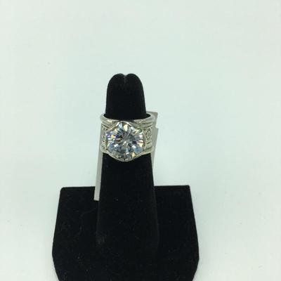 Lot 36 -  New Sterling and CZ Necklace & Ring