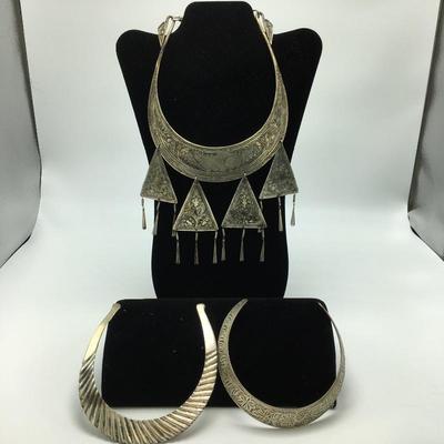 Lot 37 - Three Cuff Necklaces 