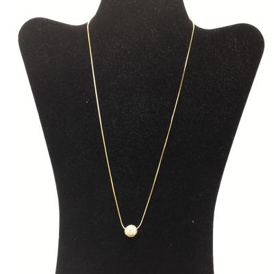 Lot 38 - 14k Gold Necklace & Opal Pendant