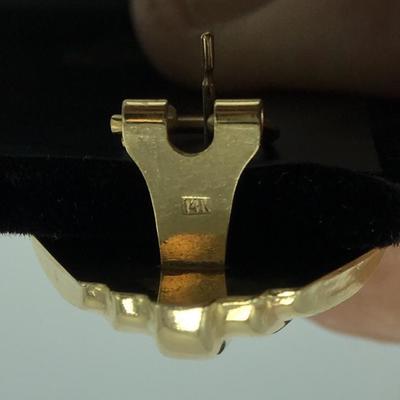 Lot 39 - Four Pair of 14k and 10k Gold Earrings 