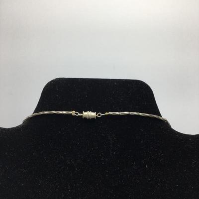 Lot 40 - Necklace, Earrings & Sterling Bracelet