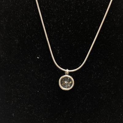 Lot 44 - Silpada Sterling and CZ Necklace & Ring