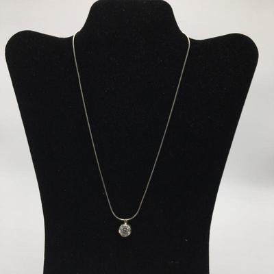 Lot 44 - Silpada Sterling and CZ Necklace & Ring