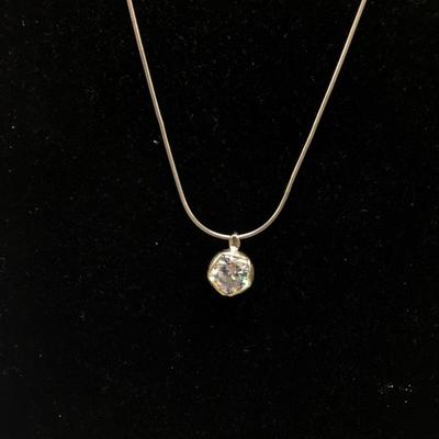 Lot 44 - Silpada Sterling and CZ Necklace & Ring