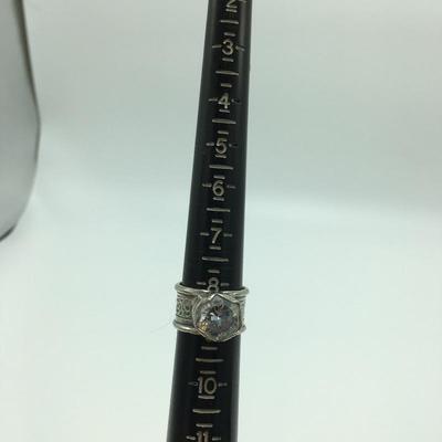 Lot 44 - Silpada Sterling and CZ Necklace & Ring