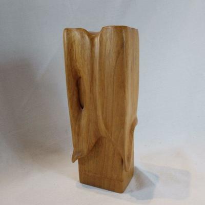 Hand-Carved Wooden Box