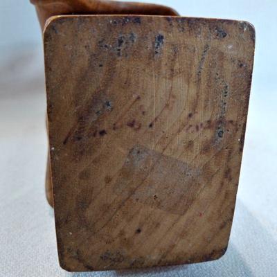 Hand-Carved Wooden Box