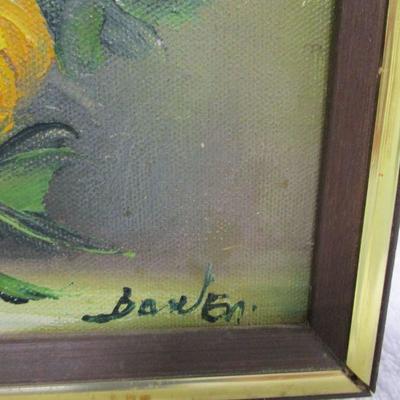 Lot 43 - Flower In Vase - Artist Signed
