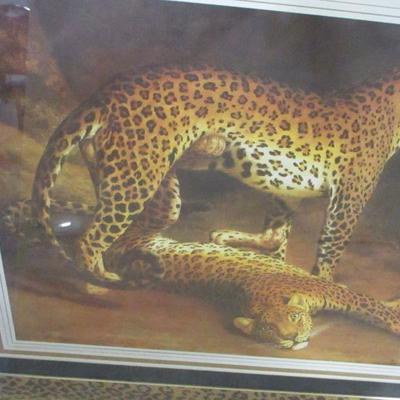 Lot 81 - Cheetah Picture - Cheetah Print Border