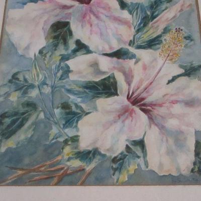 Lot 87 - Artist E. S. Smith - Flower Picture