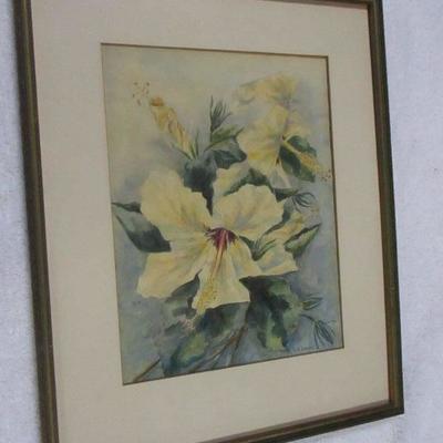 Lot 89 - Artist E. S. Smith - Flower Picture
