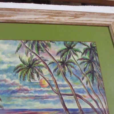 Lot 94 - Artist Enid S. Smith - Sun Over Water Picture