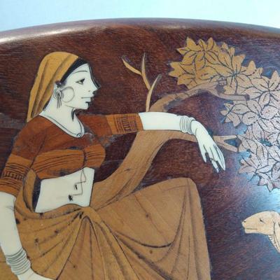 Indian Inlaid Wood Art