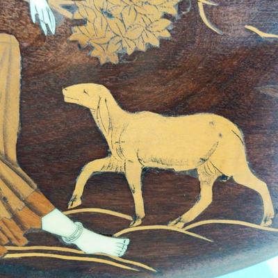 Indian Inlaid Wood Art