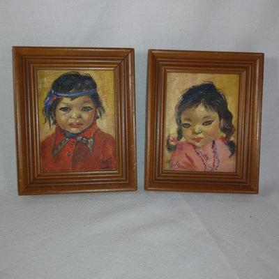 Pair of Children's Portraits