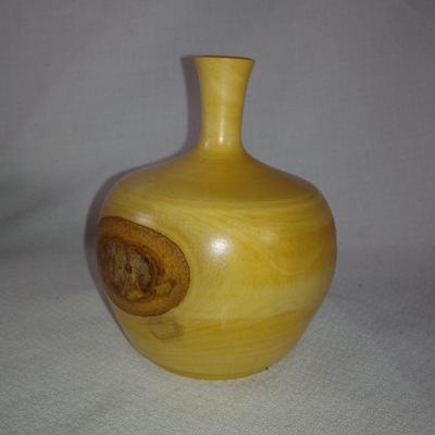 Exquisite Wood-Turned Vase