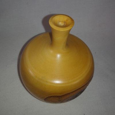 Exquisite Wood-Turned Vase