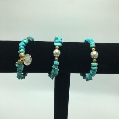 Lot 46 - Silpada Turquoise Bracelets & Ring
