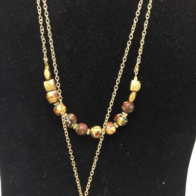 Lot 47 -  Pair of Glass Bead Necklaces