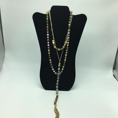Lot 47 -  Pair of Glass Bead Necklaces