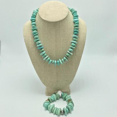 Lot 53 - Silpada Howlite And Sterling Set