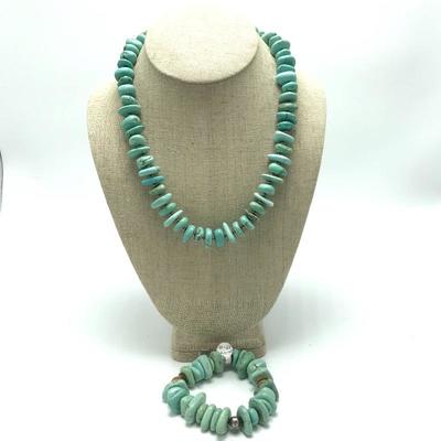 Lot 53 - Silpada Howlite And Sterling Set