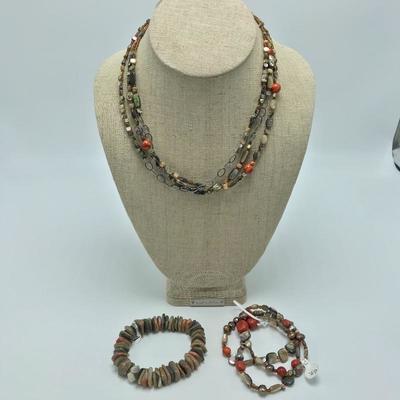 Lot 54 - Trio of Silpada Abalone Jewelry 