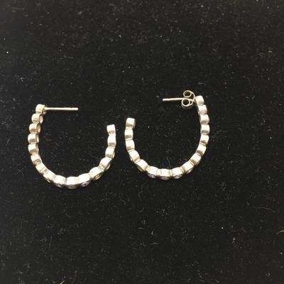 Lot 55 - Silpada CZ and Silver Earrings, Necklace & Bracelet