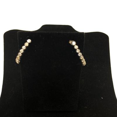 Lot 55 - Silpada CZ and Silver Earrings, Necklace & Bracelet