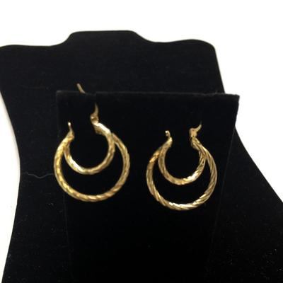 Lot 69 - Three 14k Gold Earrings