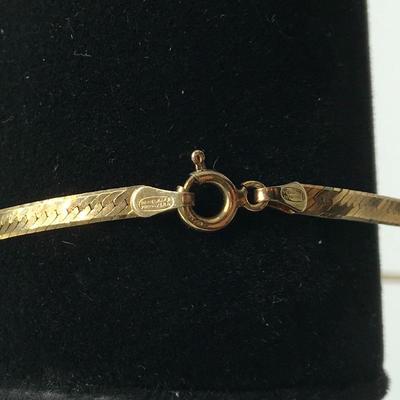 Lot 81 - Two Chains and a Sparkly Bracelet Marked 925